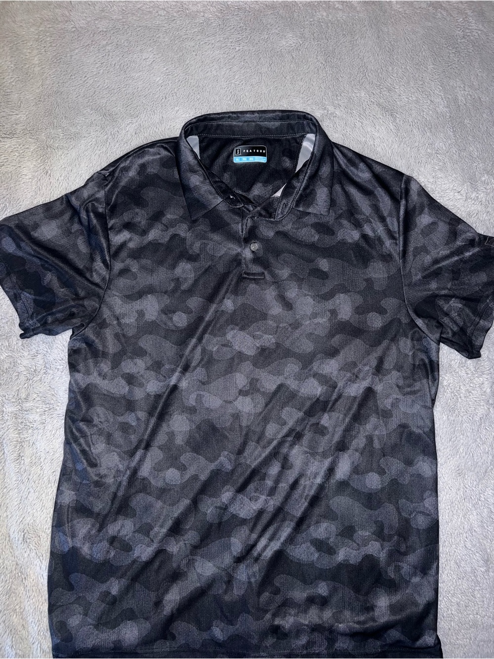 PGA Tour Black Camo Polo Shirt